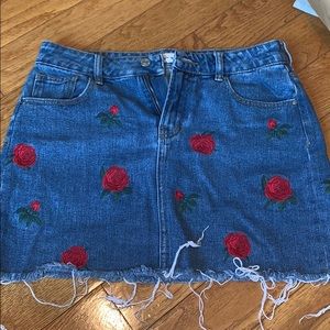 Rose Jean Skirt